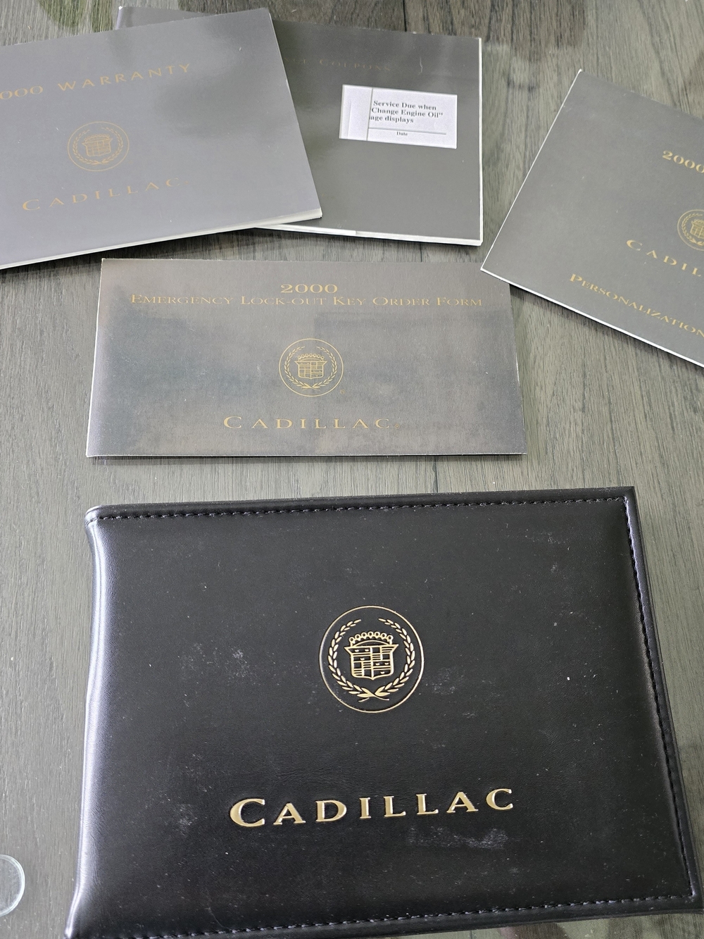2000 Cadillac DeVille Black Leather Owners Manual With All Original Booklets